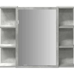 vidaXL Badkamerspiegelkast 80x20,5x64 cm bewerkt hout betongrijs