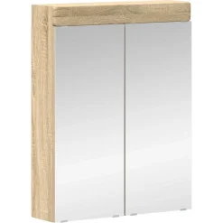vidaXL Badkamer spiegelkast TULUM Sonoma Eiken 60 x 16,5 x 78 cm
