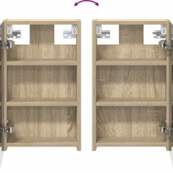 vidaXL Badkamer spiegelkast Sonoma Eiken 30 x 10,5 x 50 cm