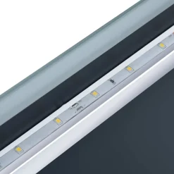 vidaXL Badkamerspiegel LED met aanraaksensor en tijdweergave 100x60 cm