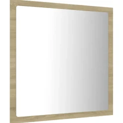 vidaXL Badkamerspiegel LED 40x8,5x37 cm acryl sonoma eikenkleurig