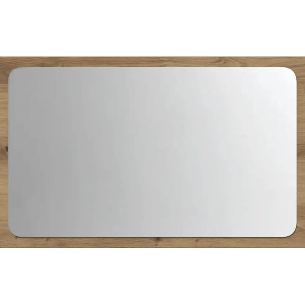 vidaXL Badkamerspiegel met LED 60x8,5x38 cm artisanaal eikenkleurig