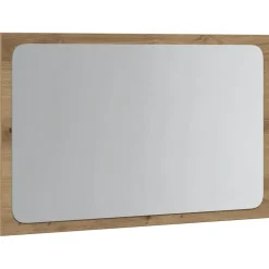 vidaXL Badkamerspiegel met LED 60x8,5x38 cm artisanaal eikenkleurig