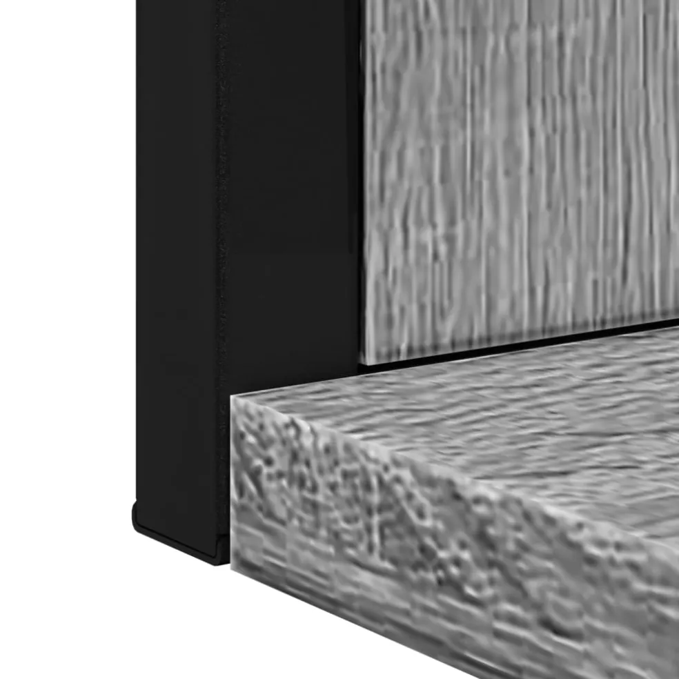 vidaXL Badkamerspiegel met schap 50x12x60 cm hout grijs sonoma eiken