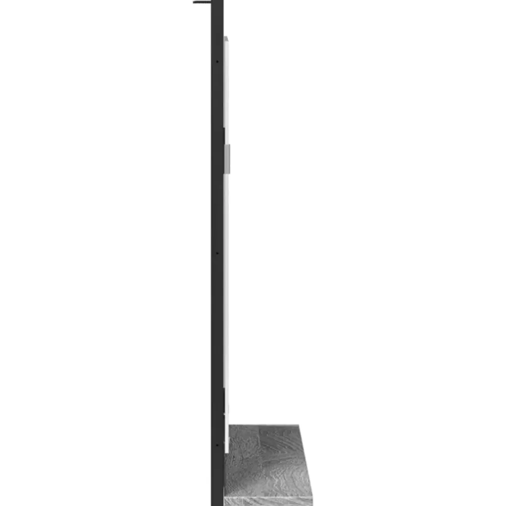 vidaXL Badkamerspiegel met schap 50x12x60 cm hout grijs sonoma eiken