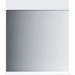 vidaXL Badkamerspiegel met schap BERG 60x12x70 cm massief hout wit