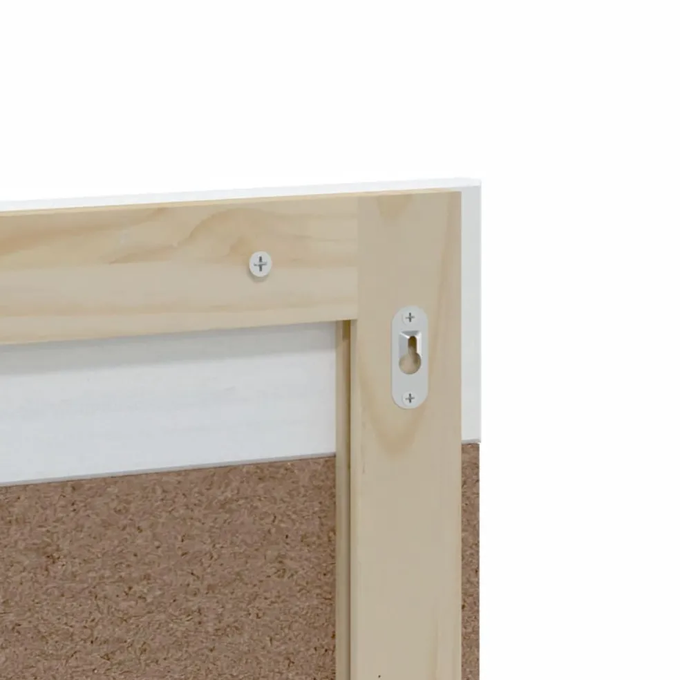 vidaXL Badkamerspiegel met schap BERG 60x12x70 cm massief hout wit