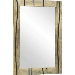 vidaXL Badkamer Spiegel Naturel 50 x 2,5 x 70 cm Rechthoekig