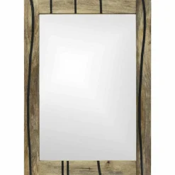 vidaXL Badkamer Spiegel Naturel 50 x 2,5 x 70 cm Rechthoekig