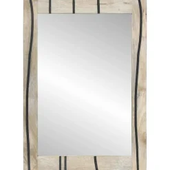 vidaXL Badkamer Spiegel Wit 50 x 2,5 x 70 cm Rechthoekig