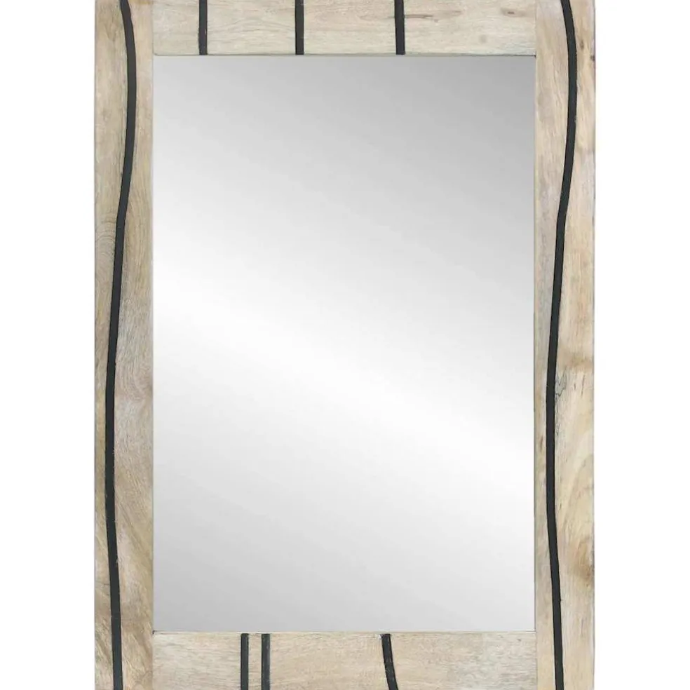 vidaXL Badkamer Spiegel Wit 50 x 2,5 x 70 cm Rechthoekig