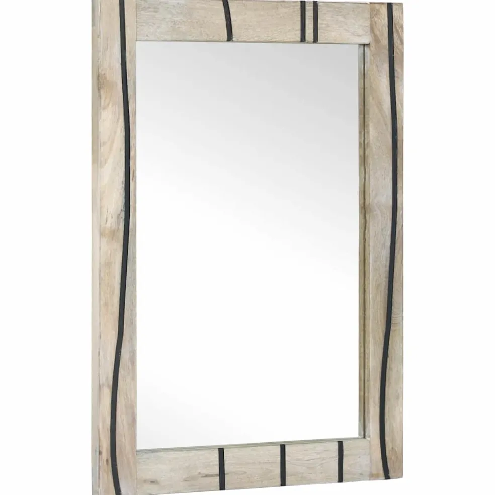 vidaXL Badkamer Spiegel Wit 50 x 2,5 x 70 cm Rechthoekig