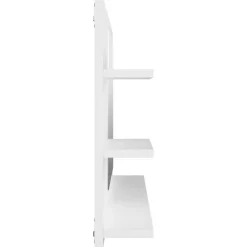 vidaXL Badkamerspiegel 90x10,5x45 cm bewerkt hout wit