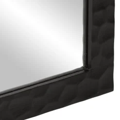 vidaXL Badkamerspiegel 50x70x2,5 cm massief mangohout en glas zwart