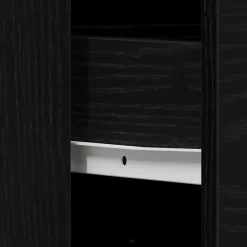 vidaXL Badkamertenk te kast Zwart Eiken 80 x 33 x 60 cm Bewerkt hout