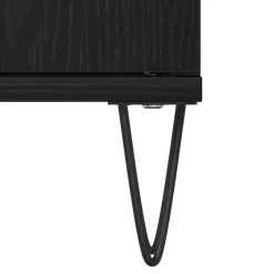 vidaXL Badkamertenk te kast Zwart Eiken 80 x 33 x 60 cm Bewerkt hout