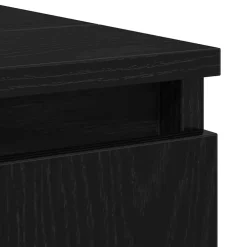 vidaXL Badkamertenk te kast Zwart Eiken 58 x 33 x 60 cm Bewerkt hout