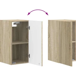 vidaXL Badkamer wandkast ARNHEM Sonoma Eiken 30 x 31 x 59 cm