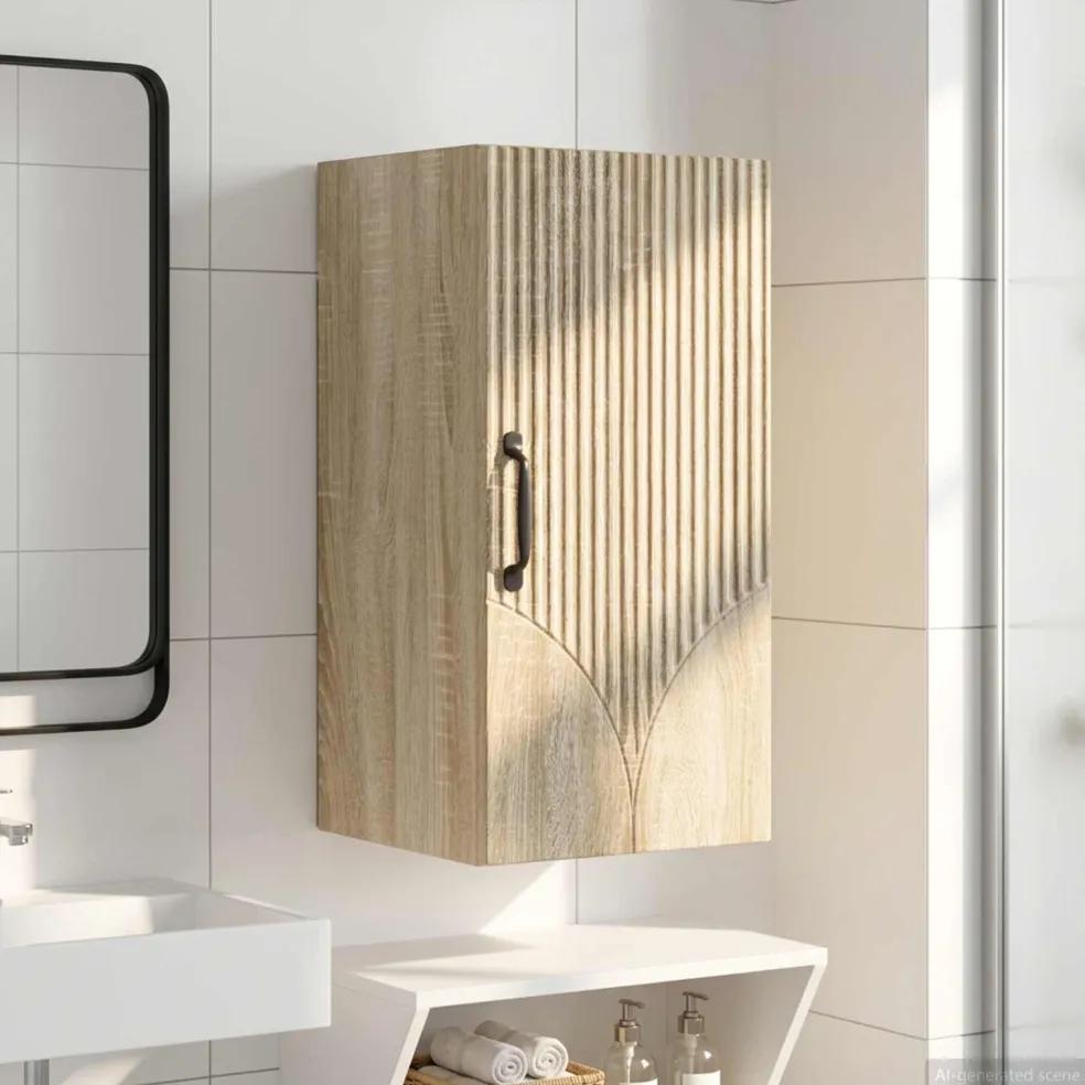 vidaXL Badkamer wandkast HOORN Sonoma Eiken 30 x 31 x 59 cm