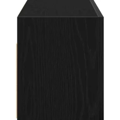 vidaXL Badkamerwandkast 60x25x30 cm bewerkt hout zwart