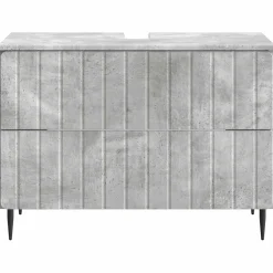 vidaXL Badkamer wastafelkast ZWOLLE Betongrijs 82 x 41 x 58,5 cm