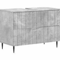vidaXL Badkamer wastafelkast ZWOLLE Betongrijs 82 x 41 x 58,5 cm