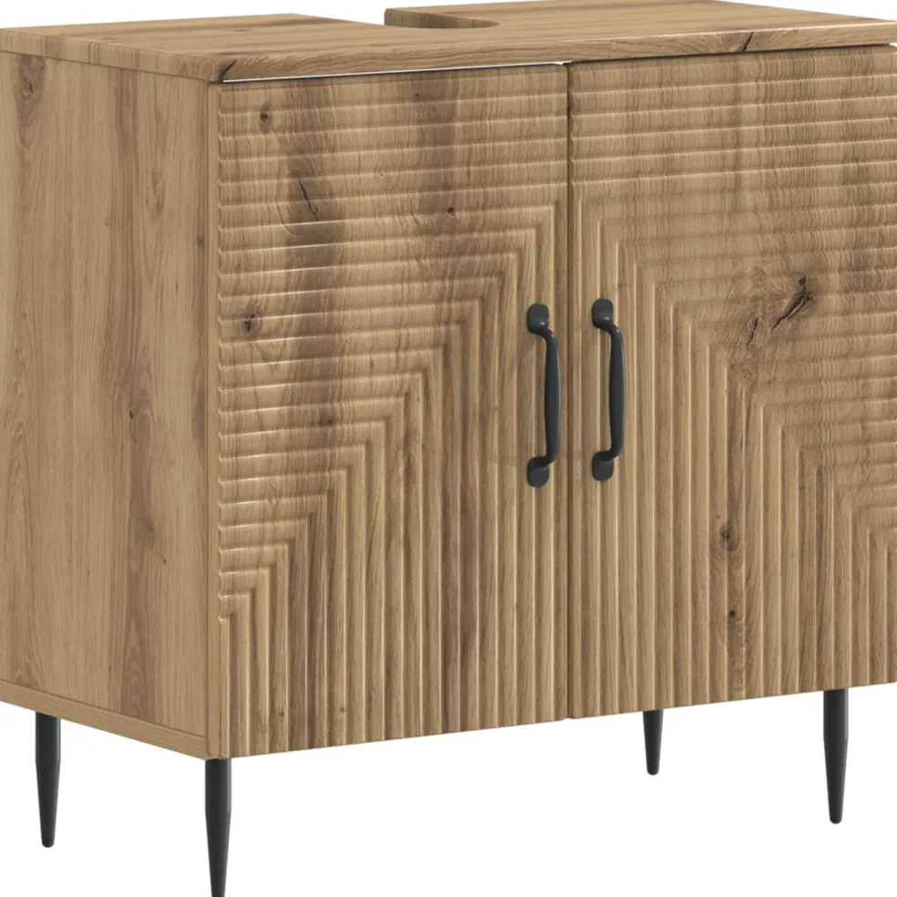 vidaXL Badkamer wastafelkast ARNHEM Sonoma Eiken 82 x 41 x 59 cm