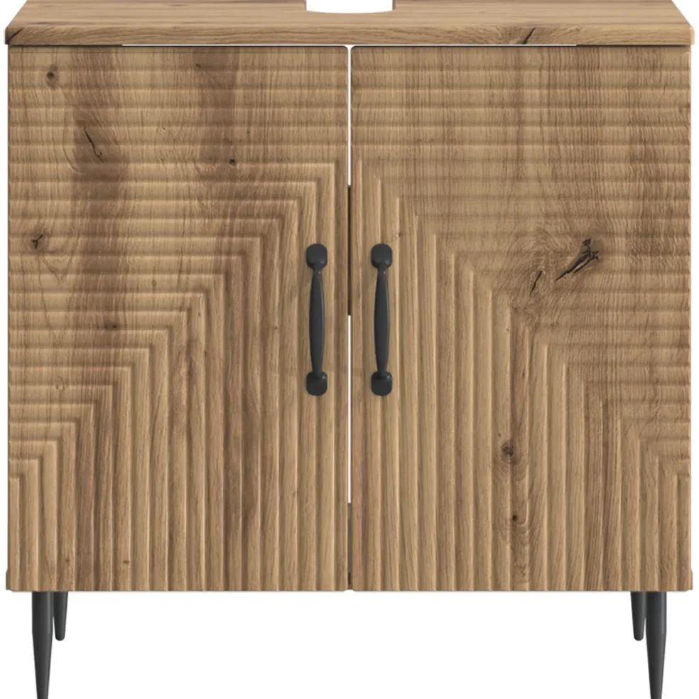 vidaXL Badkamer wastafelkast ARNHEM Sonoma Eiken 82 x 41 x 59 cm