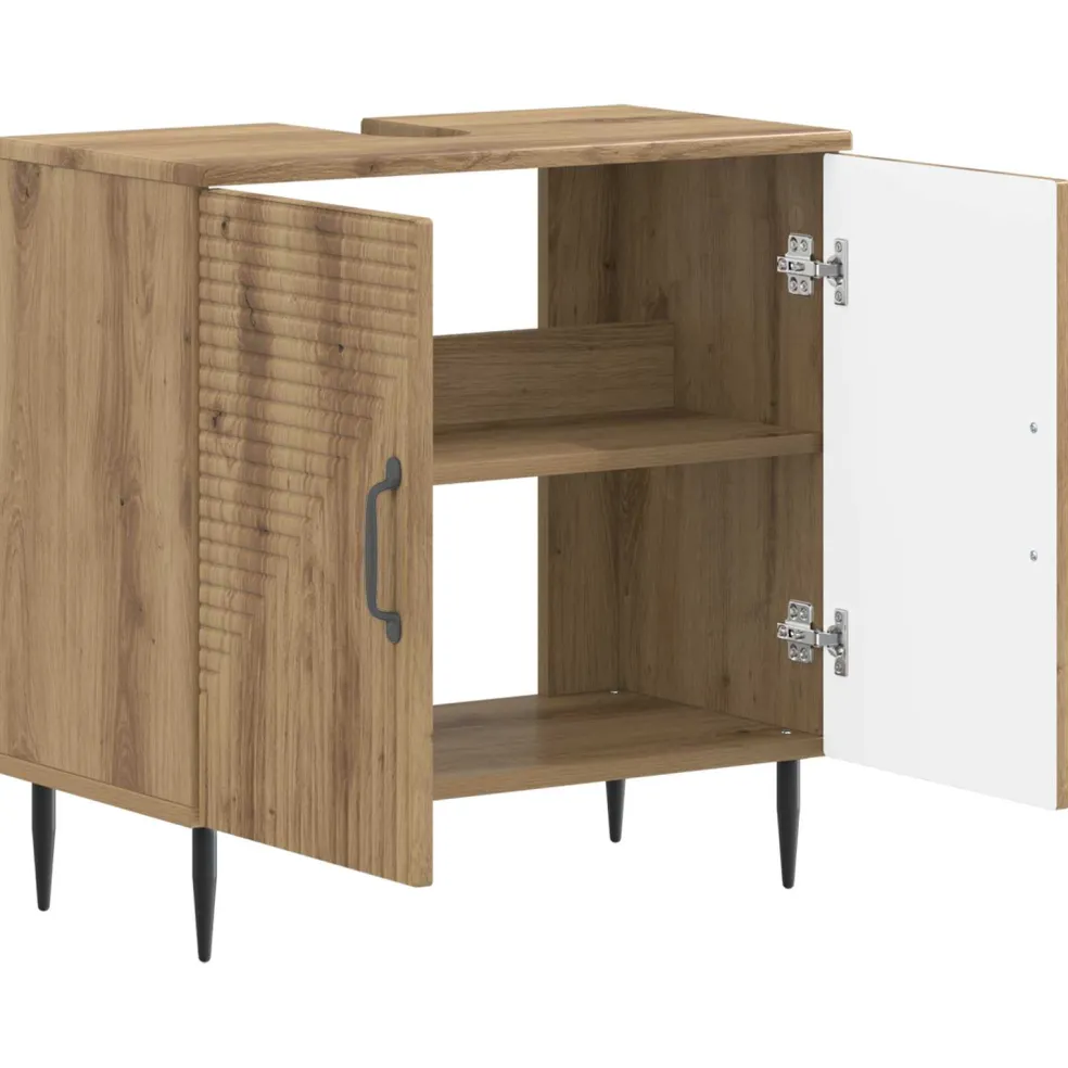 vidaXL Badkamer wastafelkast ARNHEM Sonoma Eiken 82 x 41 x 59 cm