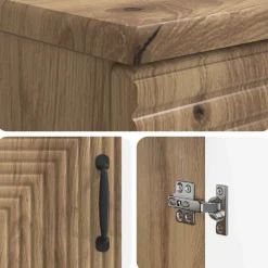 vidaXL Badkamer wastafelkast ARNHEM Sonoma Eiken 82 x 41 x 59 cm