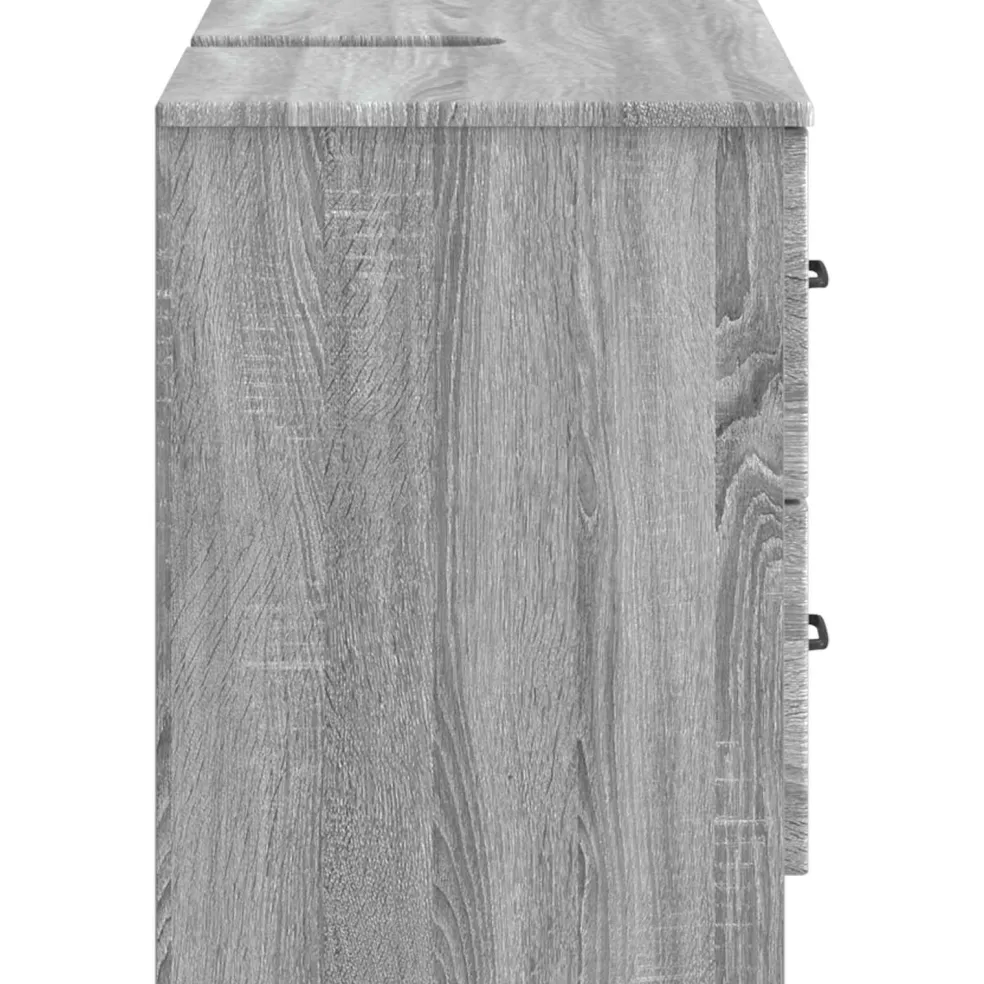 vidaXL Badkamer wastafelkast UTRECHT Grijs Sonoma 82 x 41 x 56 cm