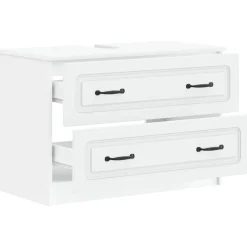 vidaXL Badkamer wastafelkast HAARLEM Sonoma Eiken 82 x 41 x 58,5 cm