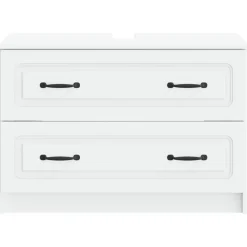 vidaXL Badkamer wastafelkast UTRECHT Wit 82 x 41 x 56 cm Bewerkt hout