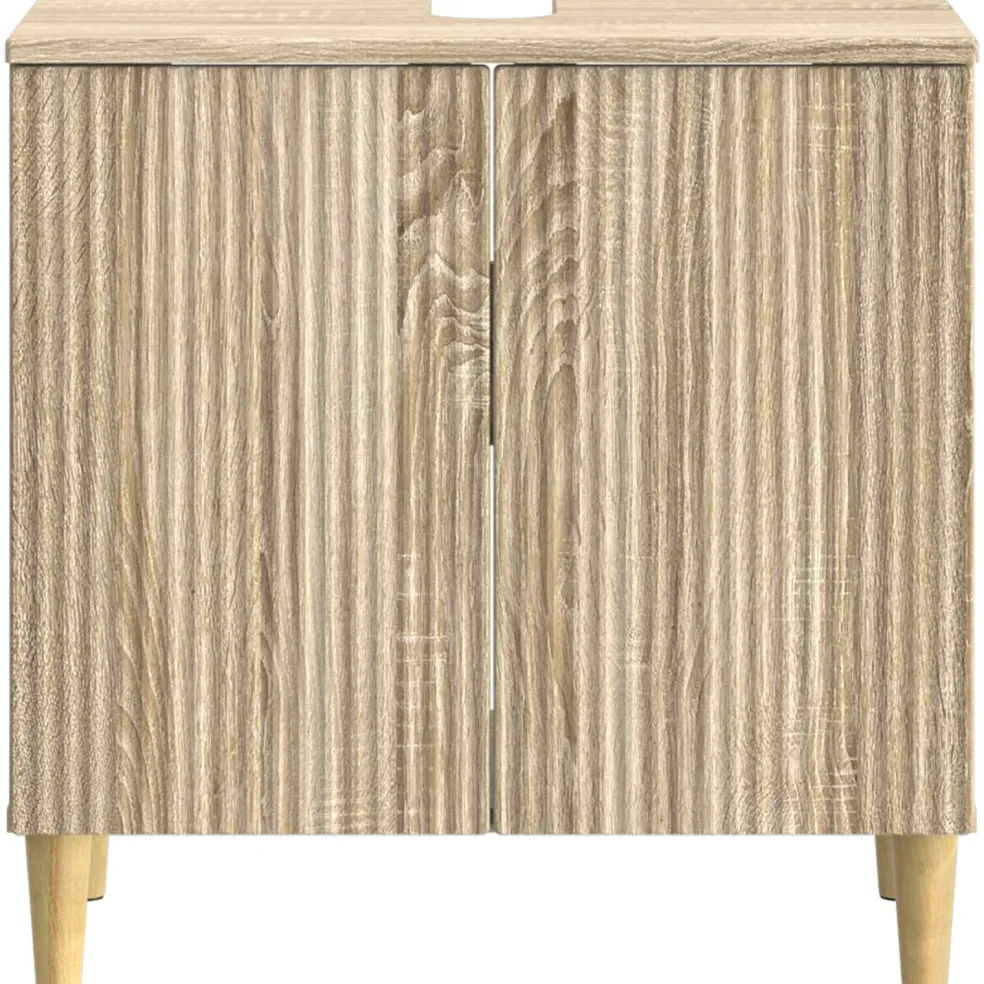 vidaXL Badkamer wastafelkast ARNHEM Sonoma Eiken 59,5 x 31,5 x 59 cm