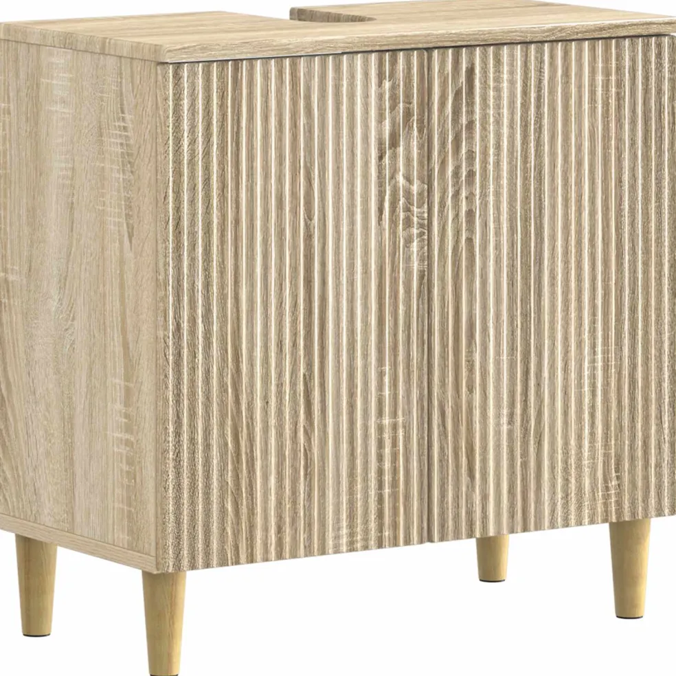 vidaXL Badkamer wastafelkast ARNHEM Sonoma Eiken 59,5 x 31,5 x 59 cm
