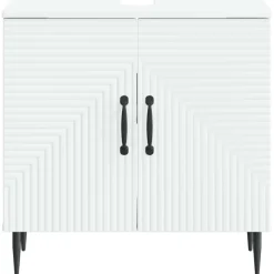 vidaXL Badkamer wastafelkast HAARLEM Wit 59,5 x 31,5 x 59 cm