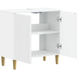 vidaXL Badkamer wastafelkast ARNHEM Wit 59,5 x 31,5 x 59 cm