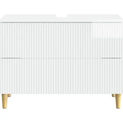 vidaXL Badkamer wastafelkast ARNHEM Hoogglans Wit 82 x 41 x 59 cm