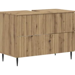 vidaXL Badkamer wastafelkast UTRECHT Artisanaal eiken 82 x 41 x 56 cm