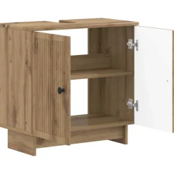 vidaXL Badkamer wastafelkast EDE Artisanaal eiken 59,5 x 31,5 x 59 cm