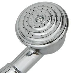 vidaXL Badkraan tweeknops en handdouche chroom