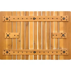 vidaXL Badmat Naturel 59 x 40 cm Massief Acaciahout