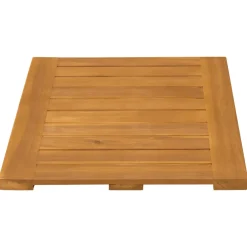 vidaXL Badmat 2 st Naturel 60 x 40 cm Massief Acaciahout
