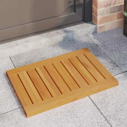 vidaXL Badmat 2 st Naturel 60 x 40 cm Massief Acaciahout