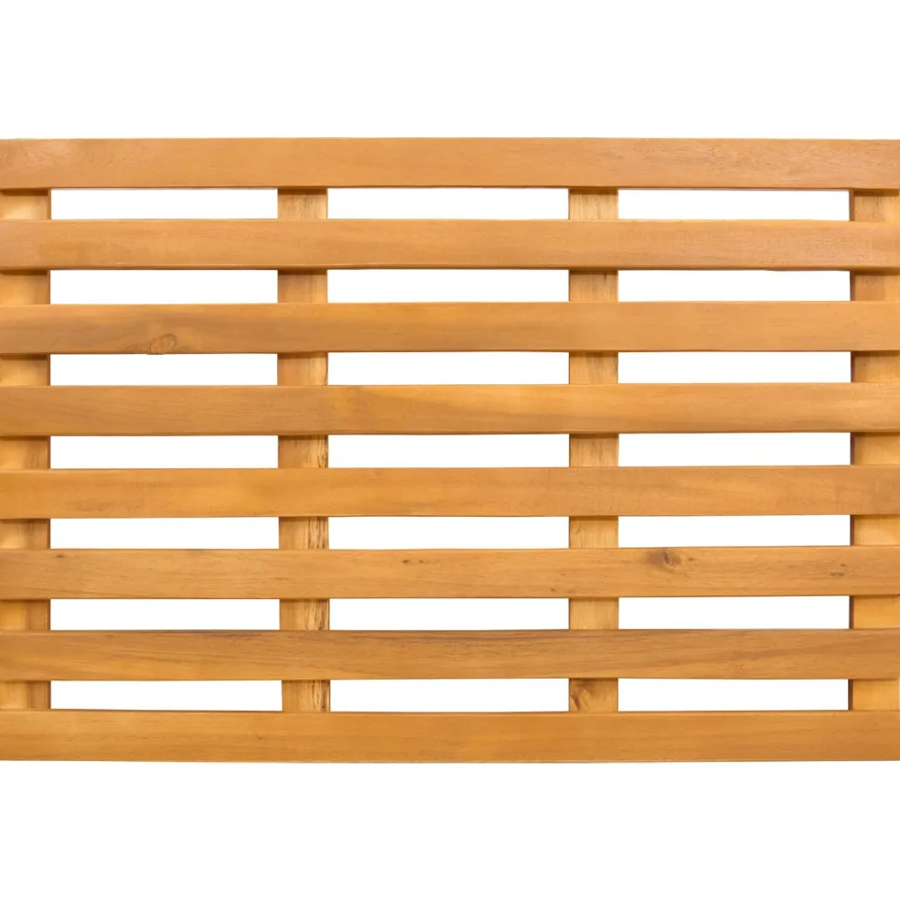 vidaXL Badmat 2 st Naturel 56 x 37 cm Massief Acaciahout