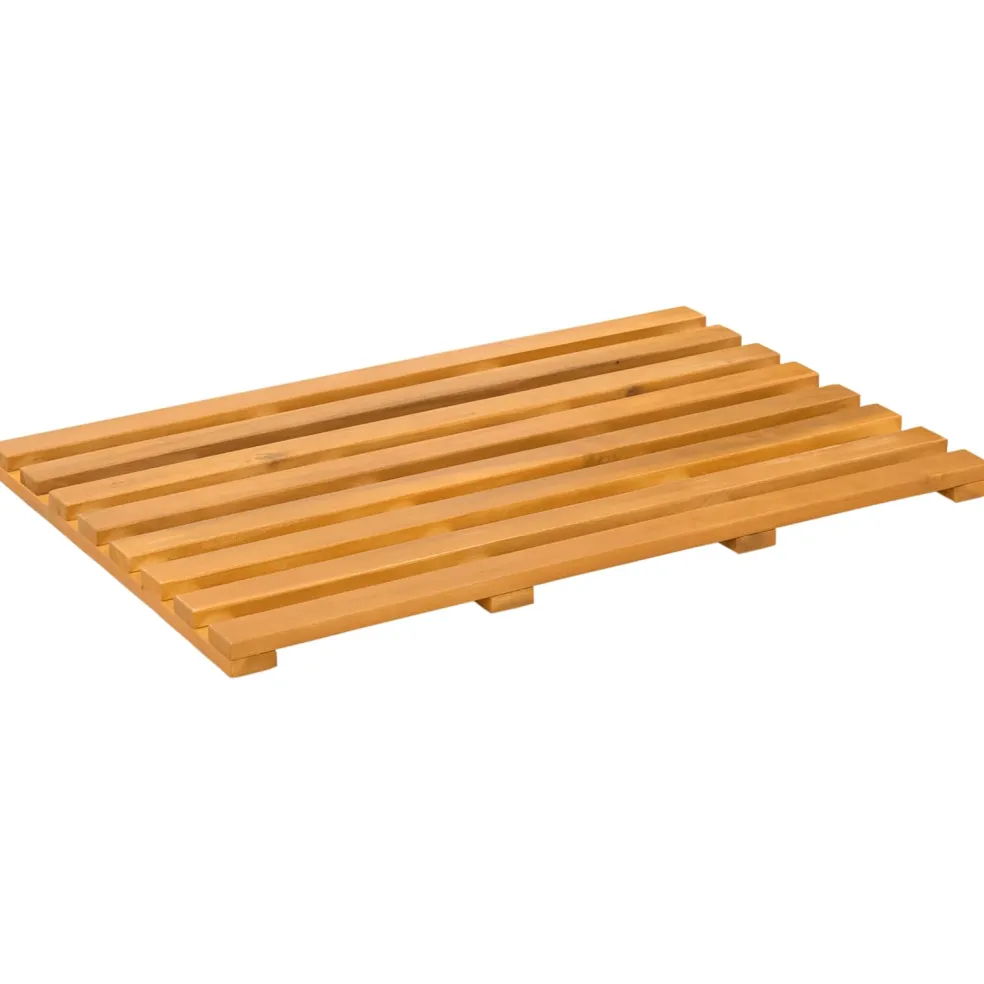 vidaXL Badmat 2 st Naturel 56 x 37 cm Massief Acaciahout