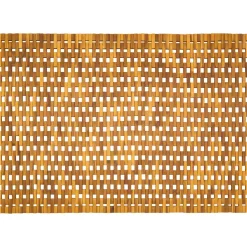 vidaXL Badmatten Naturel 105 x 160 cm Massief Acaciahout