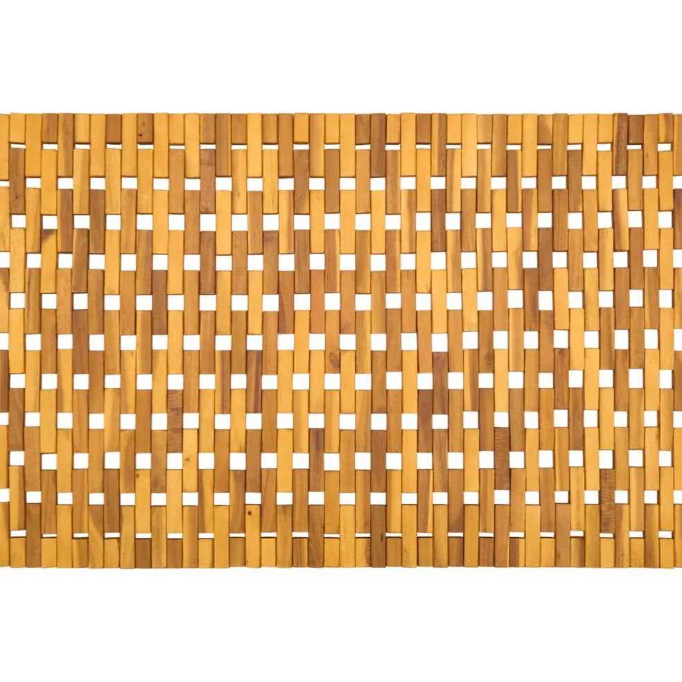 vidaXL Badmatten Naturel 65 x 100 cm Massief Acaciahout