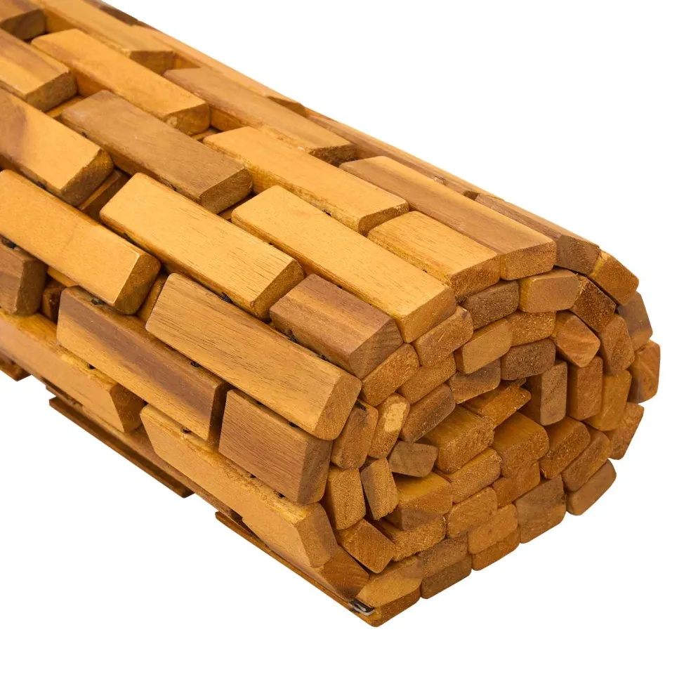 vidaXL Badmatten Naturel 65 x 100 cm Massief Acaciahout