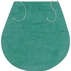 vidaXL Badmattenset stof turquoise 3-delig